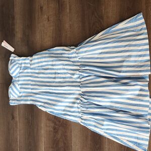 NWT AQUA Striped Bustier Dress Small